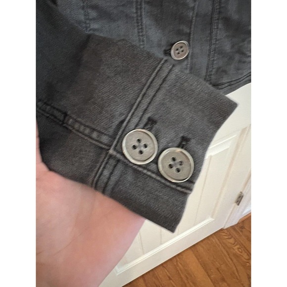 prAna Women's‎ Kara Dark Grey Jean Jacket Size Small - Picture 6 of 7